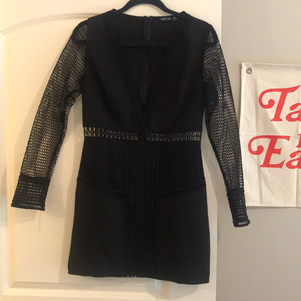 Nastygal Black event dress